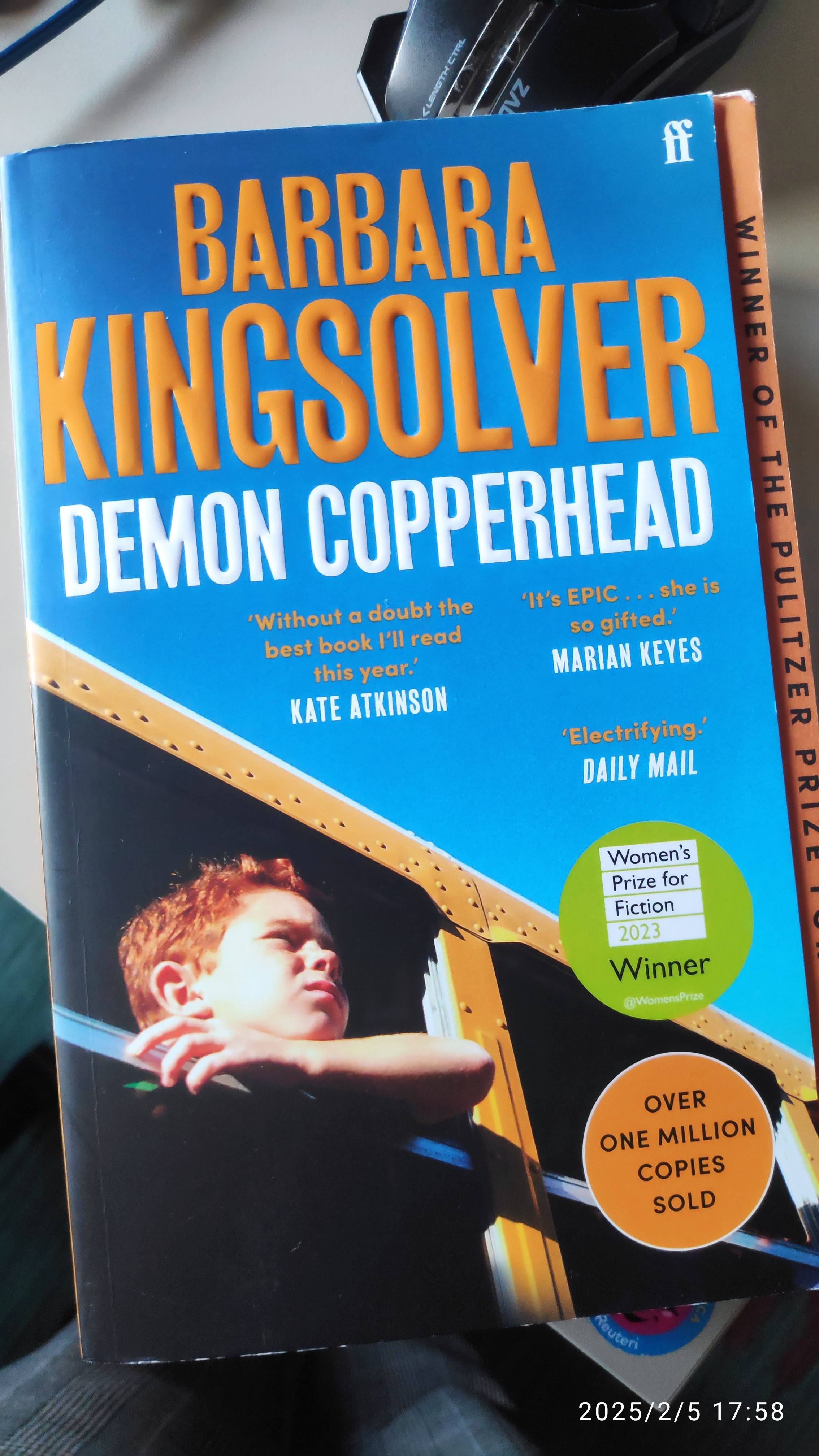Book cover Demon Copperhead by Barbara Kingsolver